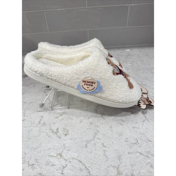 GINGERBREAD Ladies XL Size 11 Memory Foam Hood Back Slippers House Shoes NEW - Picture 3 of 7